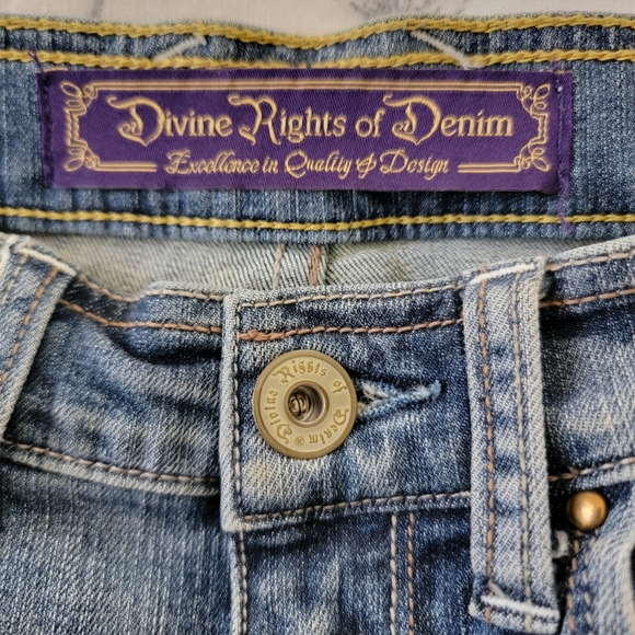 Divine Rights of Denim Lust Low Rise Classic Skinny Distressed Size 26 - Picture 6 of 16